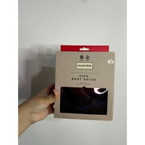 Hunter  Kids Original Wave Intarsia Socks Sz XL New